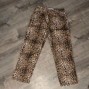 100% cotton House of Sunny Leopard Print Pants